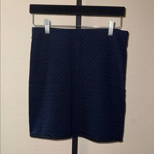 Max Studio Specialty Products Chic Navy Print Mini Stretch Pencil Skirt Size XS